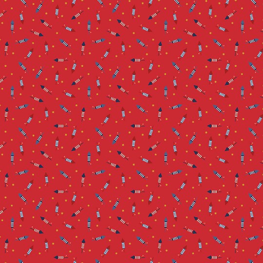Fabric Riley Blake Red Pop Boom Bang Seasonal Basics by the Quarter Yard C769-RED